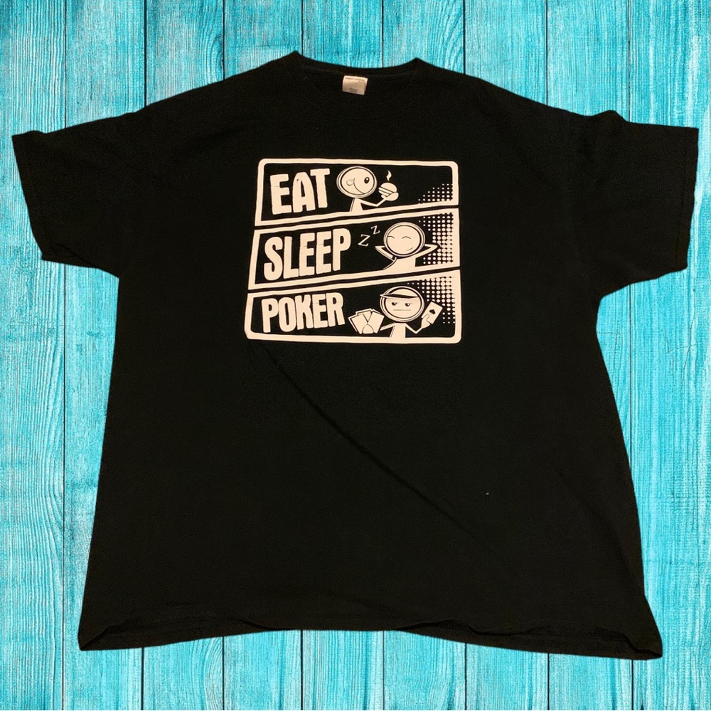 Funny Eat Sleep Poker Meme Cute Card Game Shirt Spencer’s Christmas Snarky